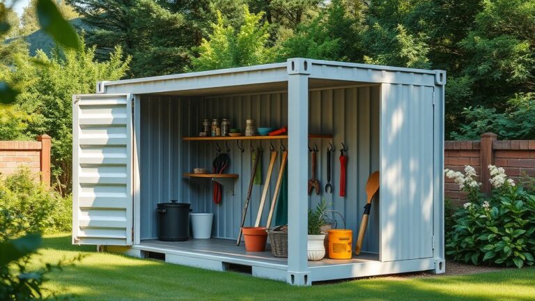 Kies voor demontabele containers als moderne tuinschuur oplossing